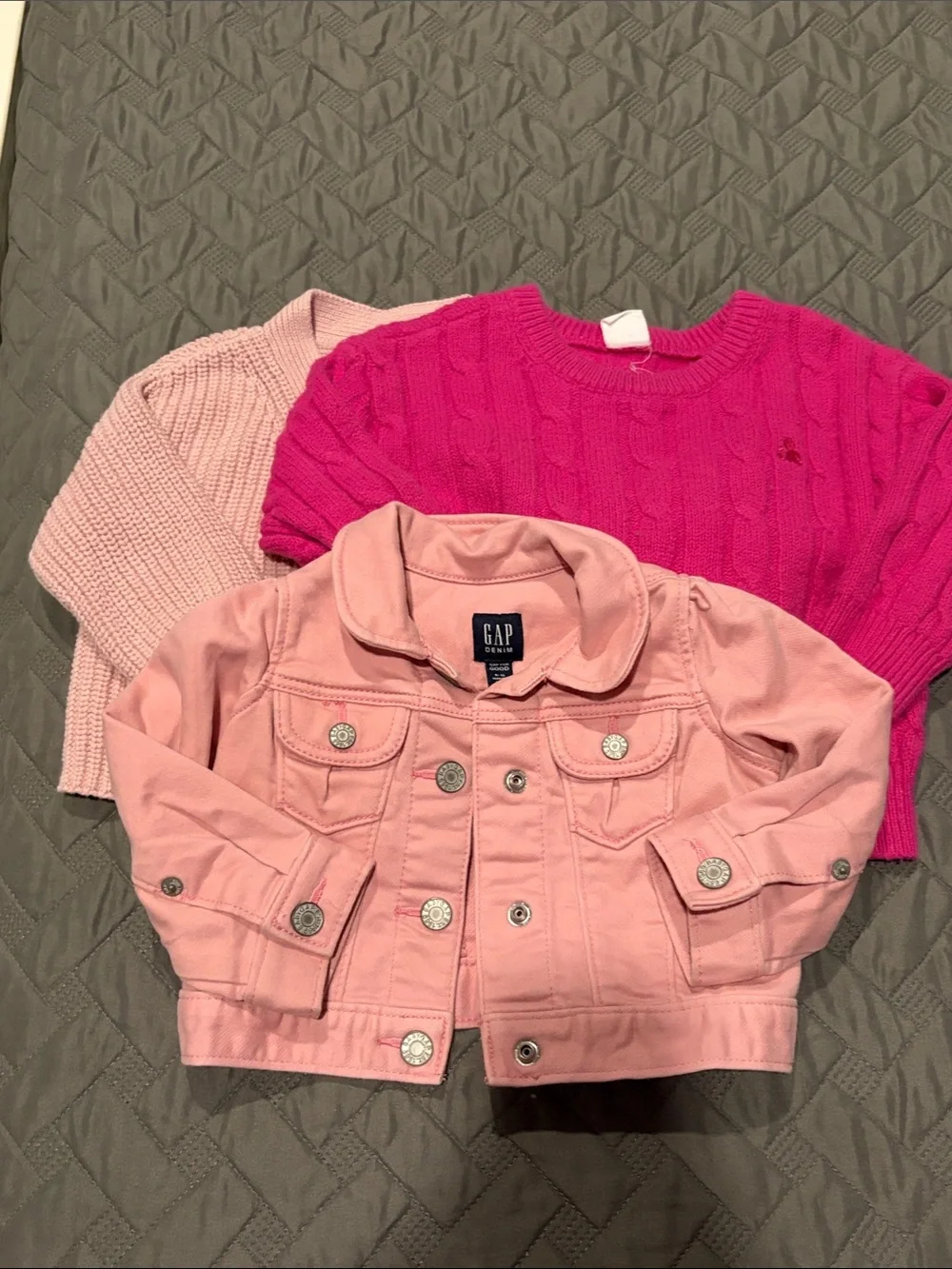 Baby Gap Pink Sweater/Jacket Bundle